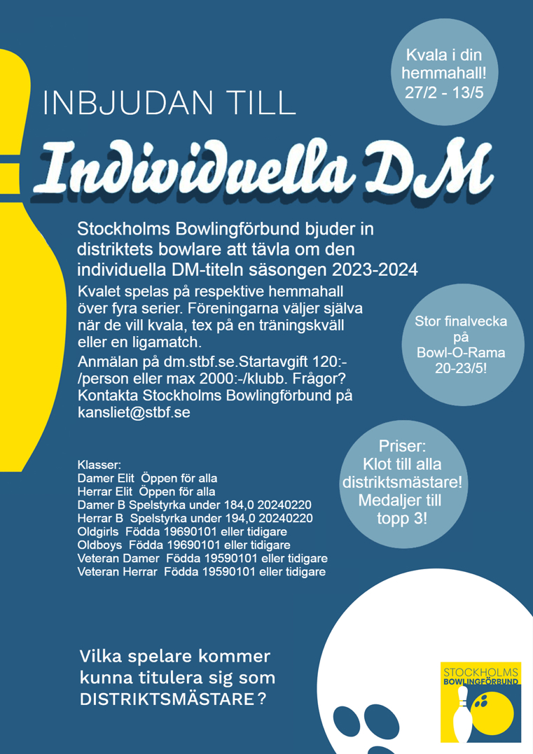 Affisch individuella DM 2024